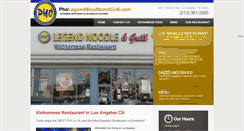 Desktop Screenshot of pholegendnoodleandgrill.com